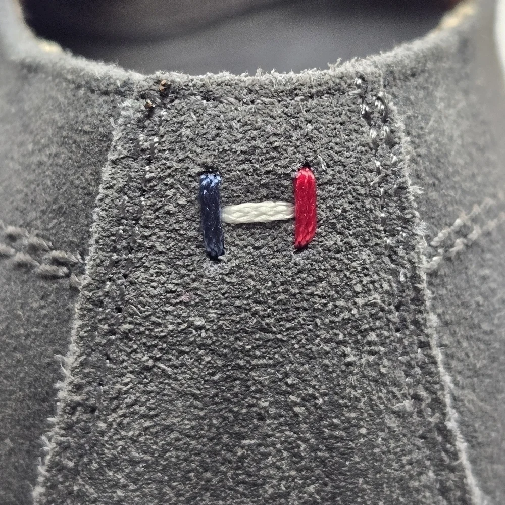 Tommy Hilfiger Men's Gray Seaside Leather Suede Shoes Size 8
